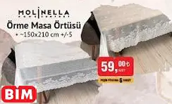 MOLİNELLA ÖRME MASA ÖRTÜSÜ MOLİNELLA ÖRME MASA ÖRTÜSÜ